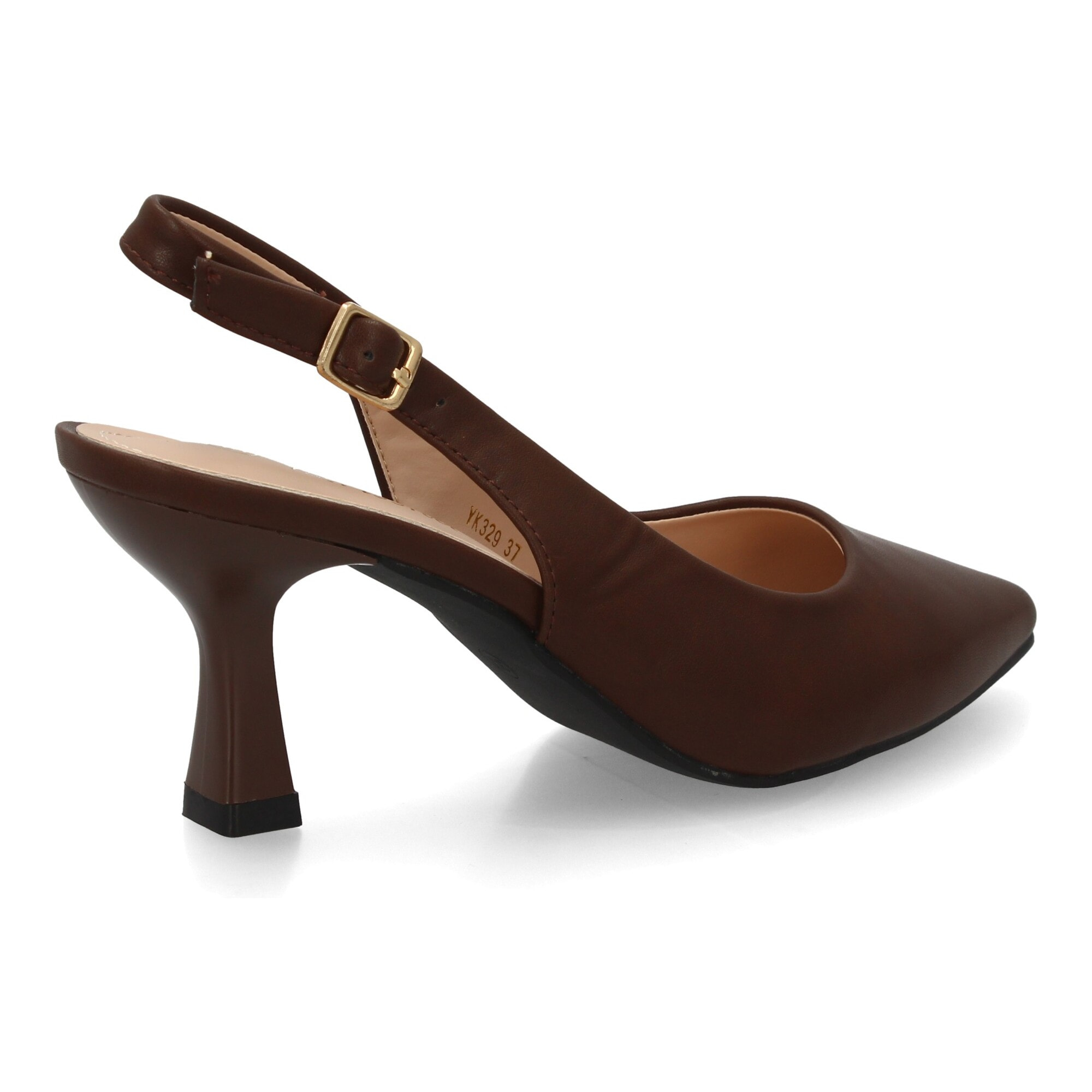 Zapato salón destalonado para mujer con tacón y punta fina