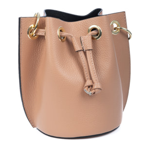 Primavera bolso de mano mujer. Piel auténtica Dollaro