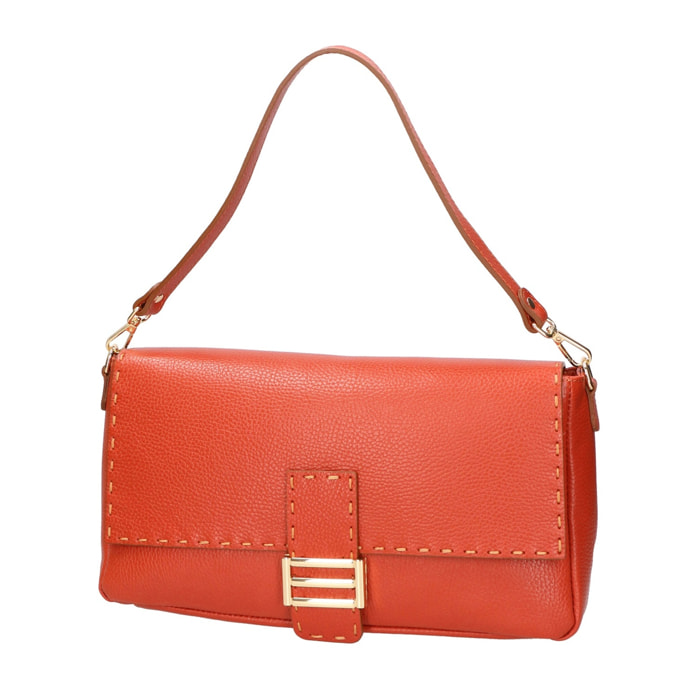 Borsa a spalla da donna - Modello Walda - Vera pelle - 34.0 x 17.5 x 10.0 cm