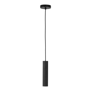 Sospensione Paris in acciaio nero tubo cilindrico ø6 cm