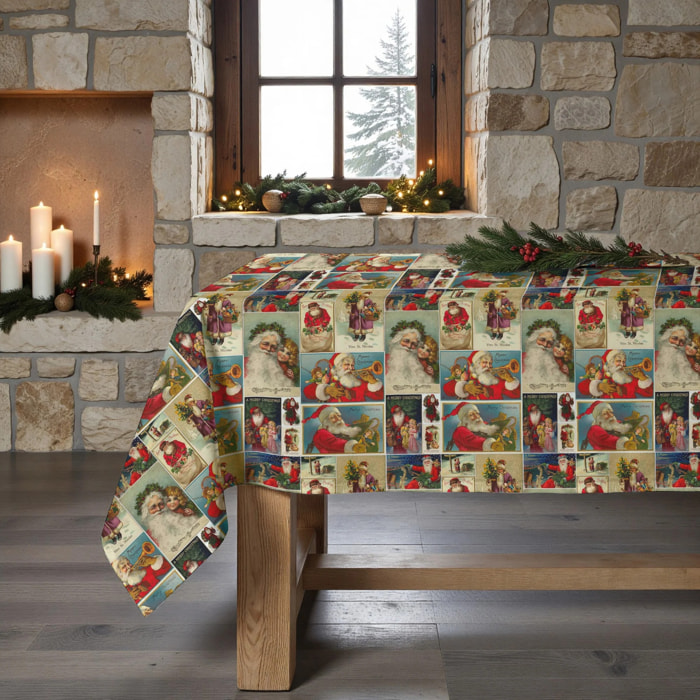 Nappe en résine Anti-tâches Navidad Vintage 5