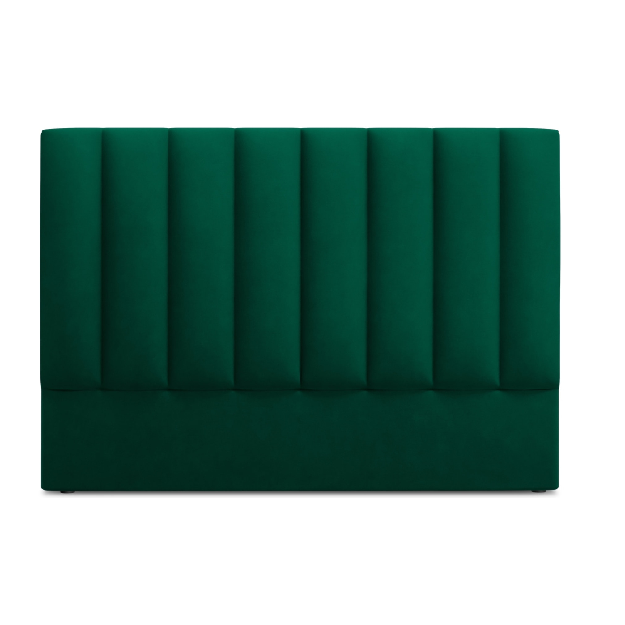 Tête de lit "Camargue" 160x120cm en velours vert bouteille