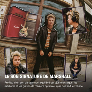 Casque MARSHALL Monitor III ANC Noir - Réduction de bruit active, Bluetooth, autonomie 100h, pliable