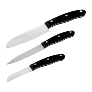 Ensemble de 3 couteaux de cuisine 20, 22 et 26 cm Nirosta Fit