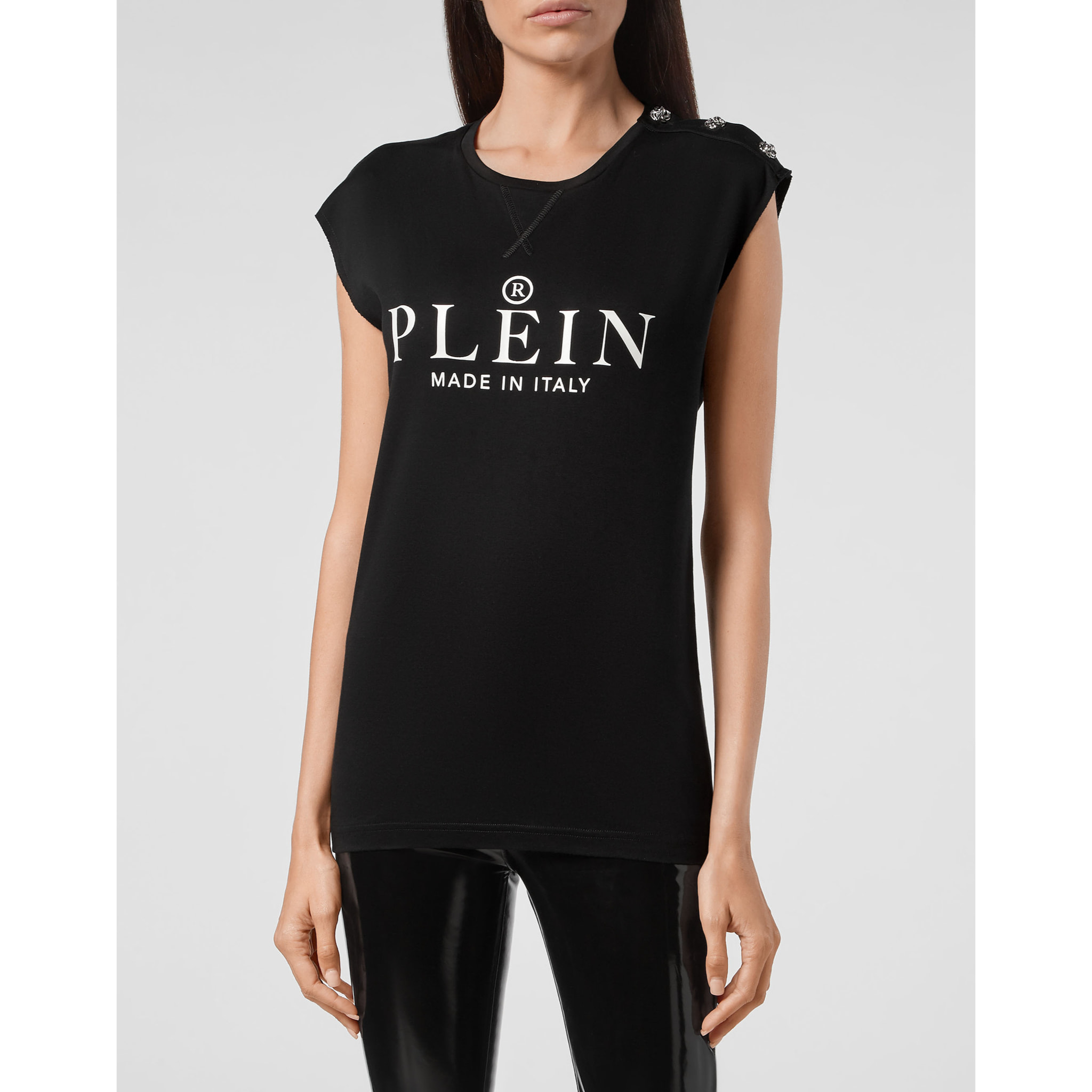 PHILIPP PLEIN T-shirt girocollo a maniche corte ICONIC PLEIN