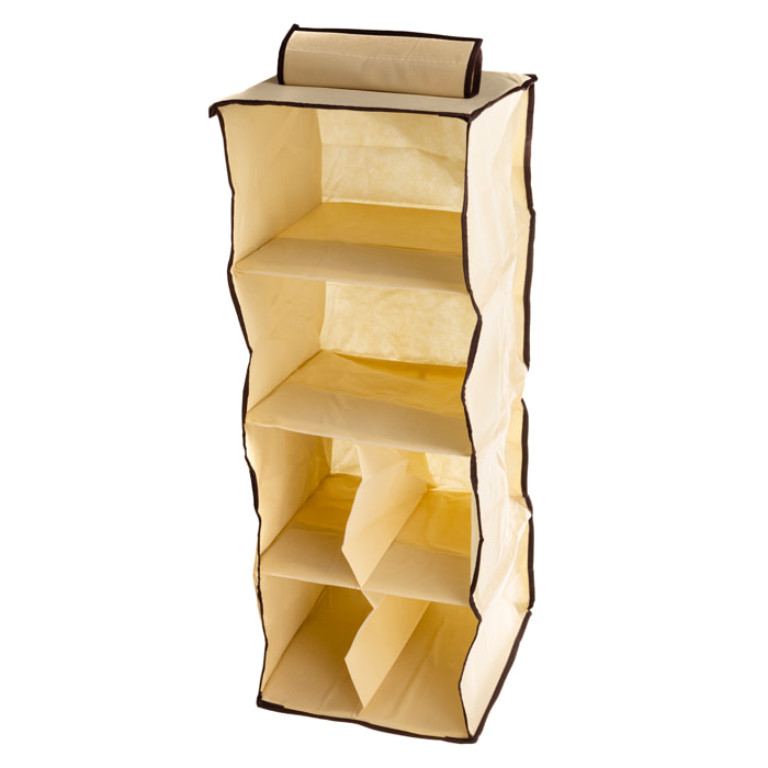 Organizador multiusos de 6 compartimentos 80x30x30. Para colgar, anti olor, transpirable.