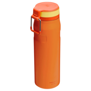 Botella de agua Isotermica Con Pajita - 0,7L - ICEFLOW™ BOTTLE TWIST FLIP 2.0 - Goldenrod Coral