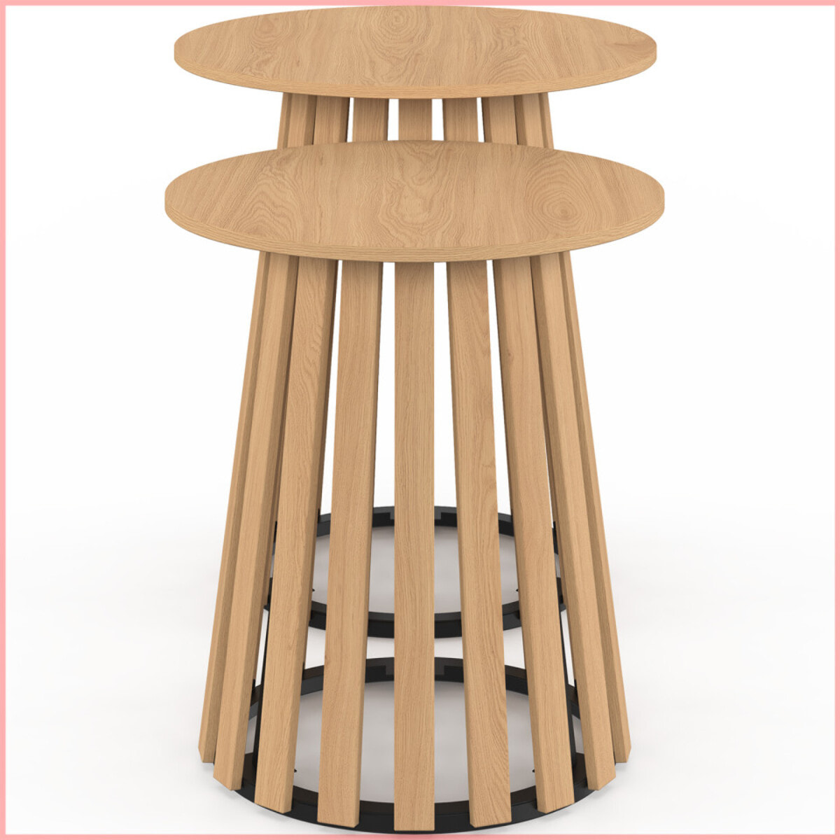 Tables d'appoint Camélia - lot de 2