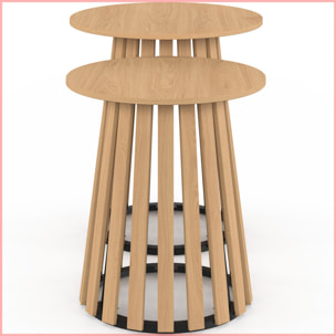 Tables d'appoint Camélia - lot de 2