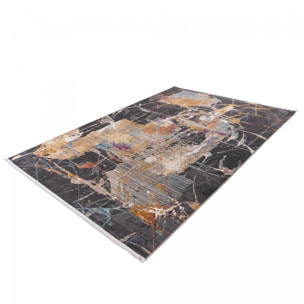 Tapis salon et chambre tissé motif abstrait LAGU