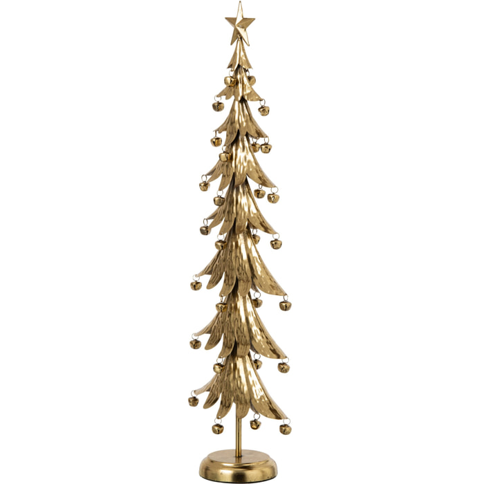 J-Line Sapin de Noël - fer - doré - large