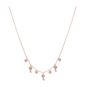 Collar Muraz acabado oro rosa 18k