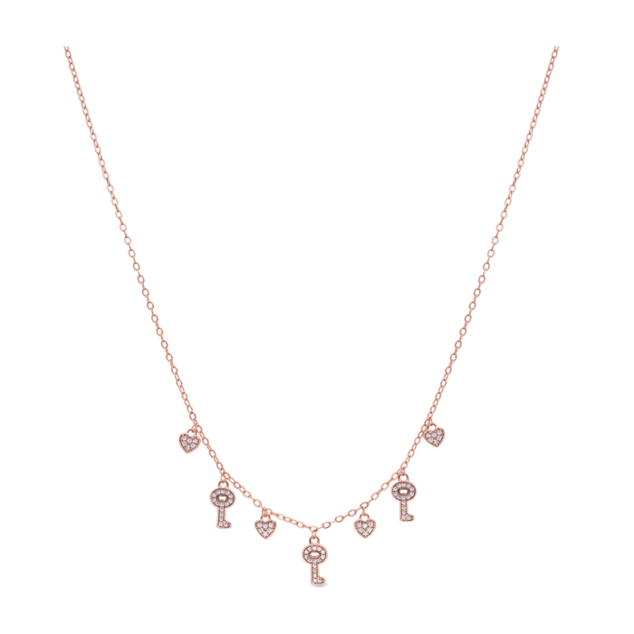Collar Muraz acabado oro rosa 18k