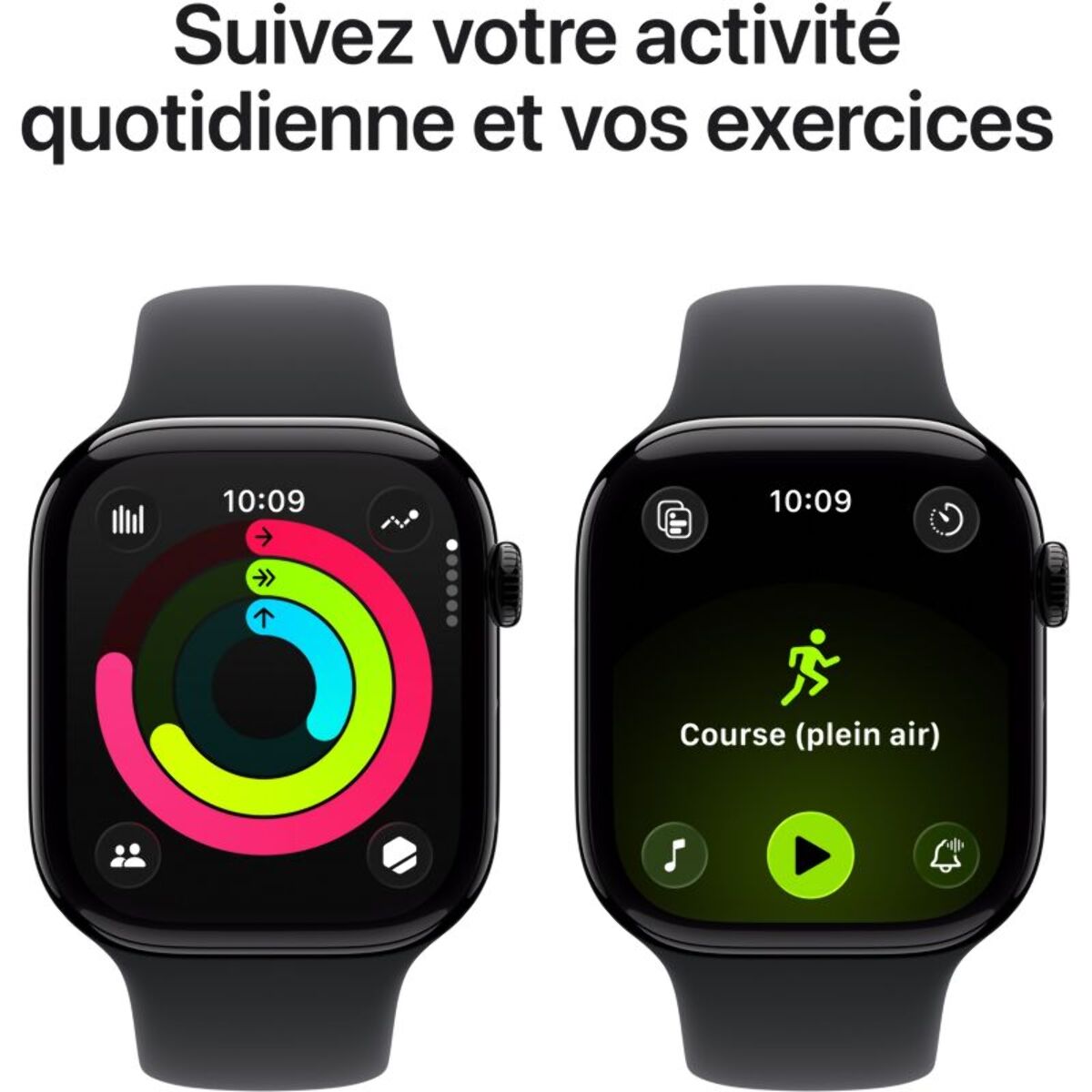 Montre connectée APPLE WATCH 42mm Alu Noir Serie 11 S/M