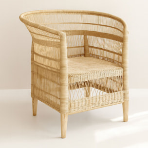 Fauteuil traditionnel du Malawi en rotin ZOMBA
