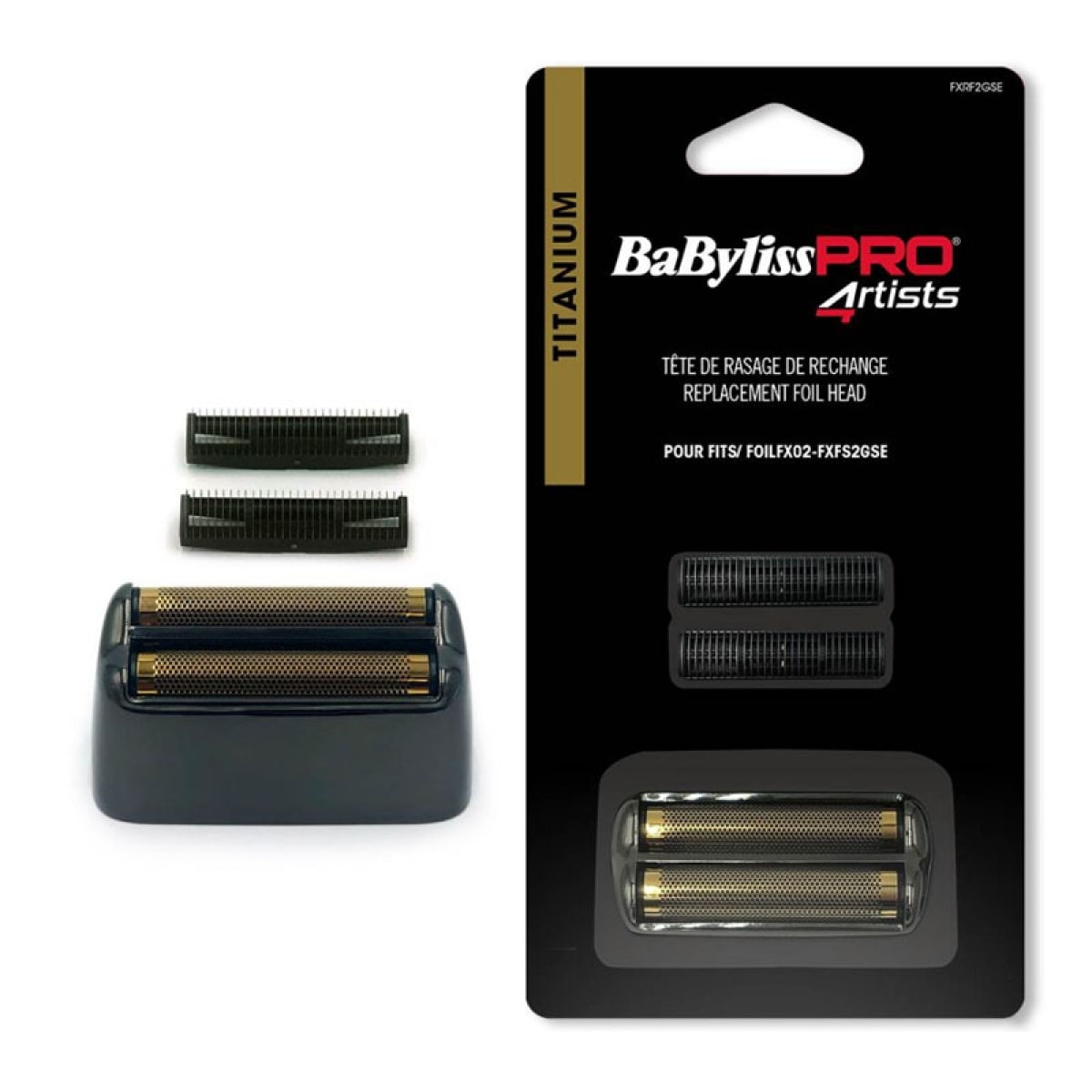 BABYLISS Pro Replacement Titanium Foil + Blades Gunsteel FXFS2GSE