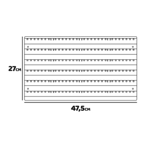 Peg Large - Pannello da parete da officina, 9 pannelli + 88 porta utensili minuteria, montaggio a muro