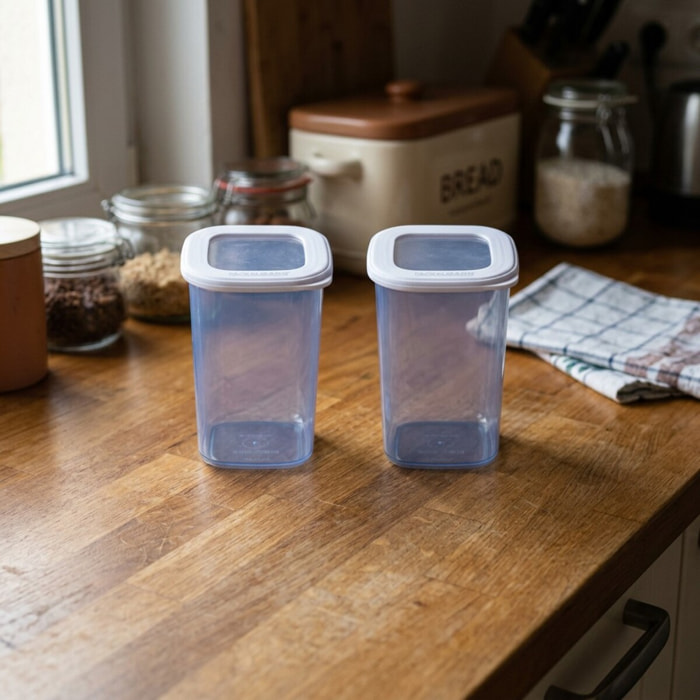 Lot de 2 Boites à Provisions Fackelmann Storage
