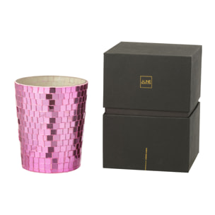 J-Line bougie parfumée Miroir - verre - rose