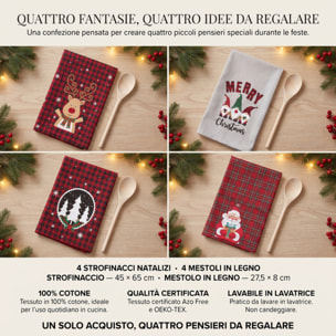 Set strofinacci in cotone - MULTICOLOR