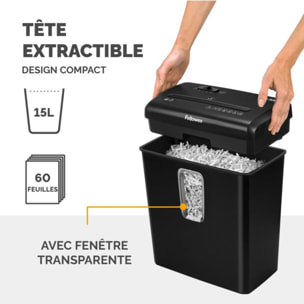 Destructeur FELLOWES P 30C Coupe croisée