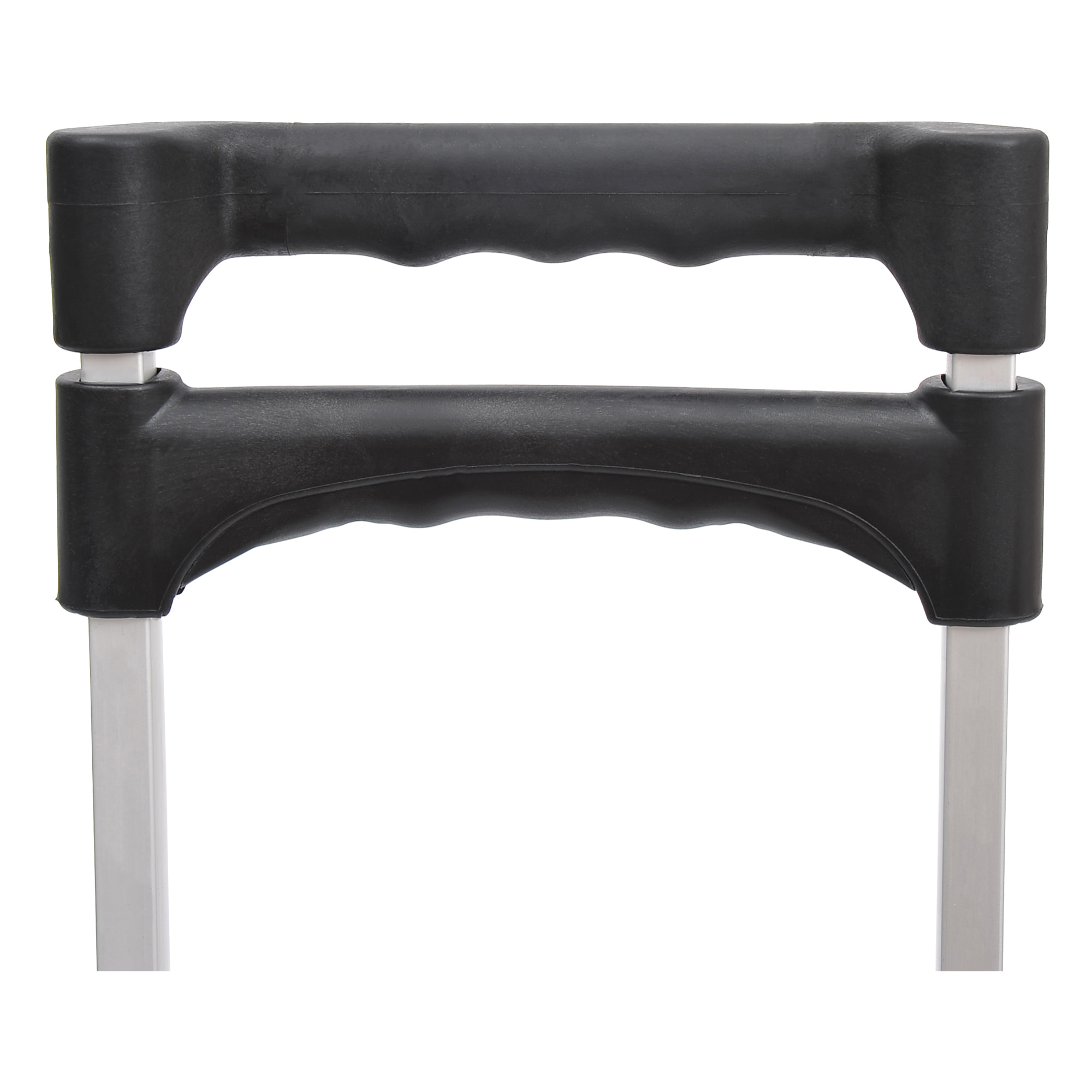 Carretilla Plegable de Aleación de Aluminio con 2 Ruedas Carga 70 kg Carretilla de Mano Portátil con Mango Extensible 41x38,5x100 cm Plata