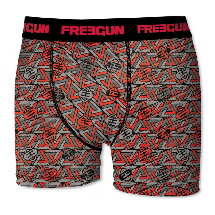 Calzoncillo boxer freegun color rojo para niño