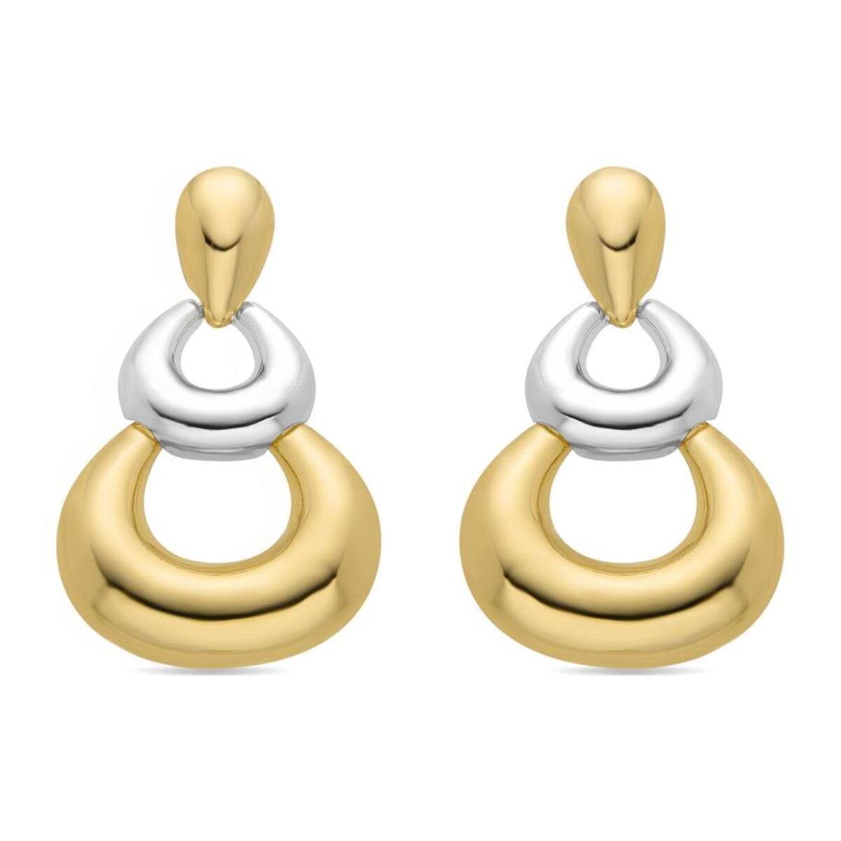 Pendientes Lux by Lux acabadoss en oro amarillo 18k