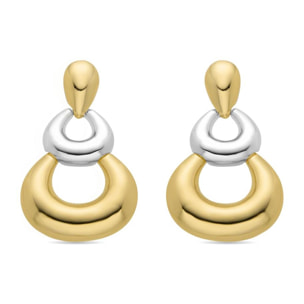 Pendientes Lux by Lux acabadoss en oro amarillo 18k