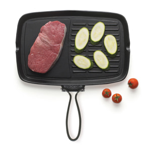 Grill 24 × 36 cm Excelsa – Duo Dieta Grill, Fonte Noire