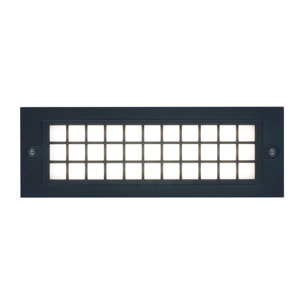 FORLIGHT Netz aplique exterior rectangular en luz led blanco cálido 3000K en color negro