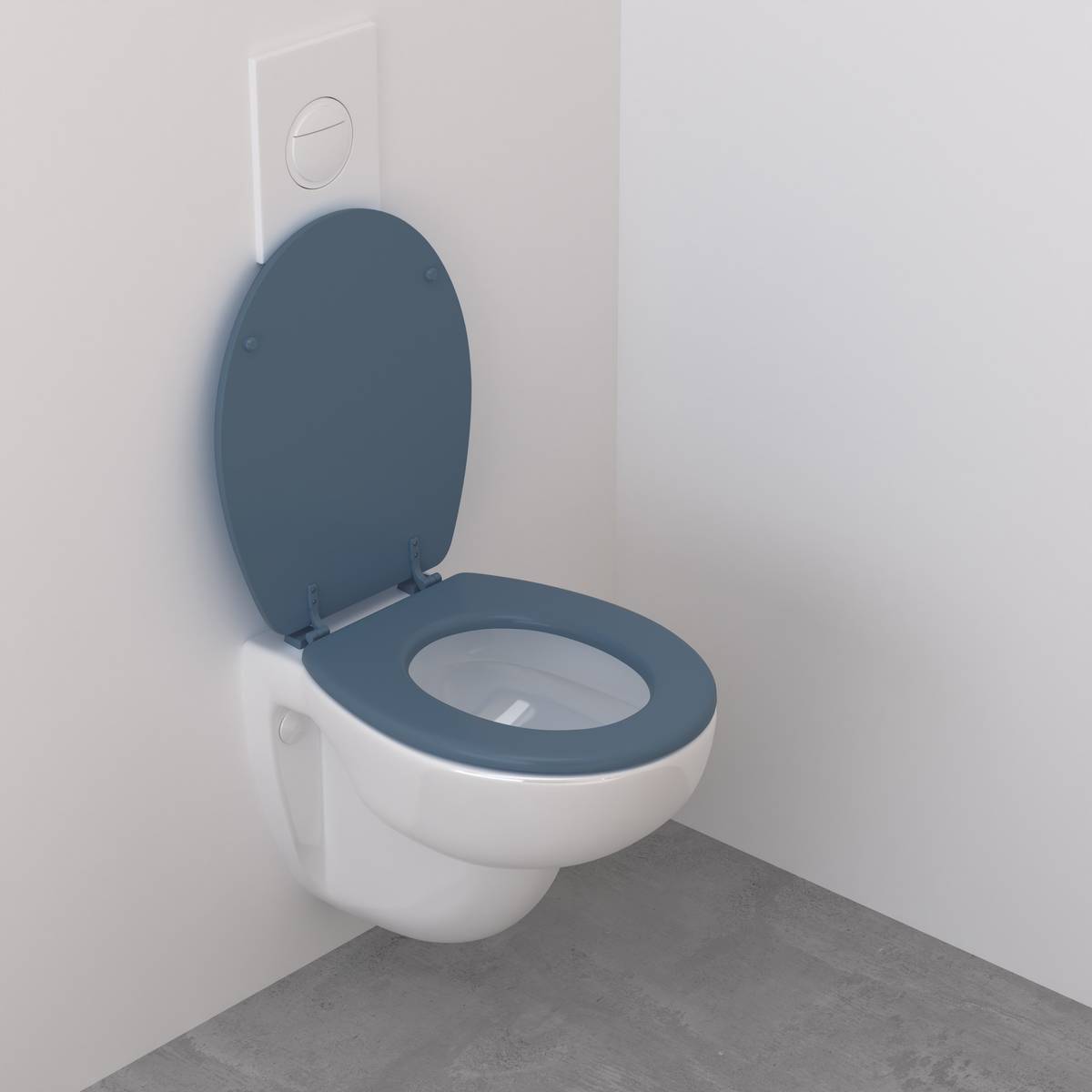 Abattant WC Colorama 36x48cm bleu