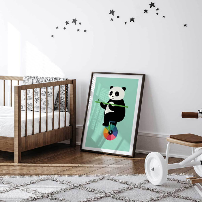 Affiche enfant cirque panda  Affiche seule