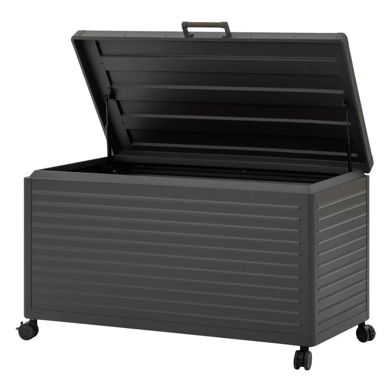 Coffre de rangement "Edenio" graphite M 141,6 x 72 x 78cm en aluminium 670 L