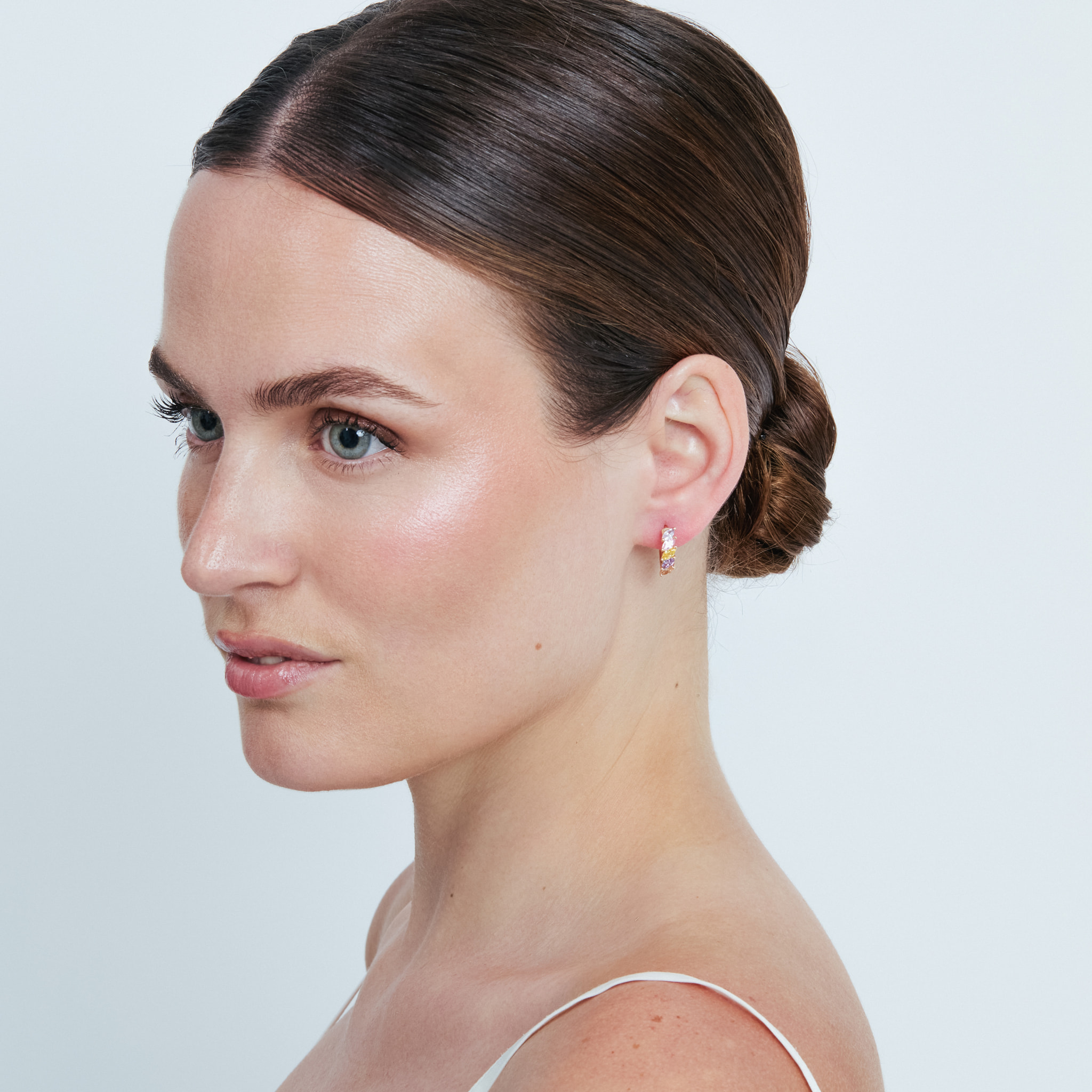 Pendientes Widas acabado oro rosa 18k