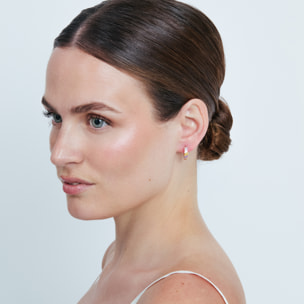 Pendientes Widas acabado oro rosa 18k