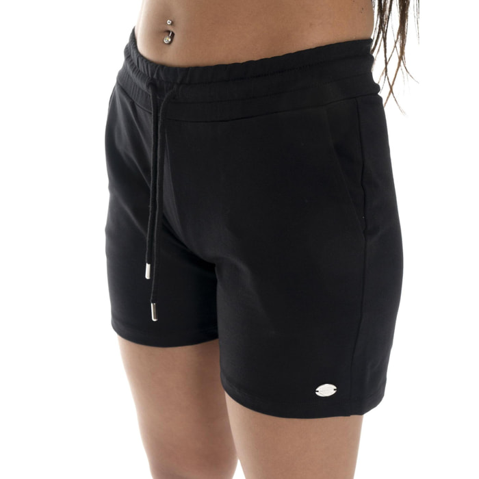 Pantaloncini da donna in cotone elasticizzato Leone Basic