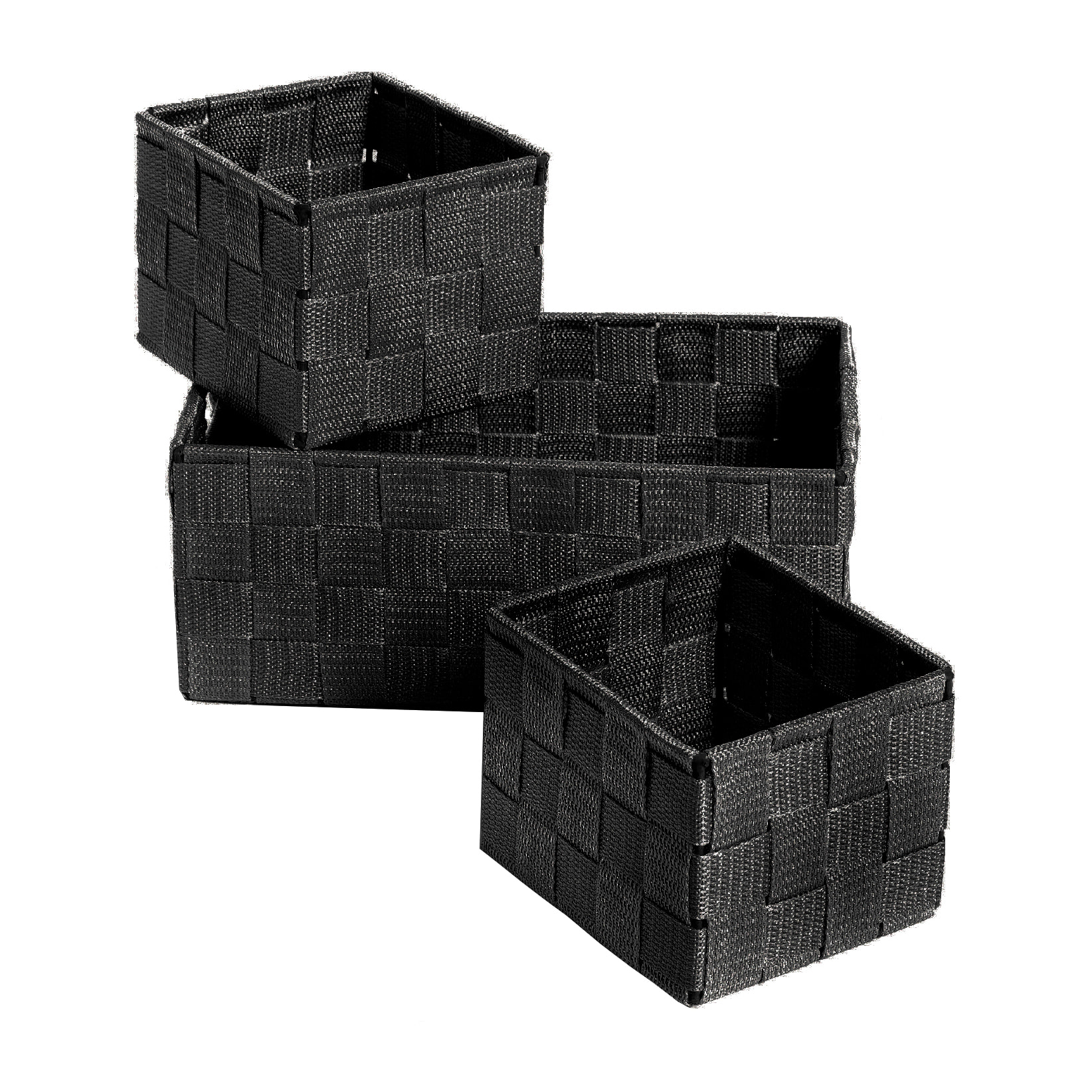 Set 3 Contenitore Rattan Big Nero