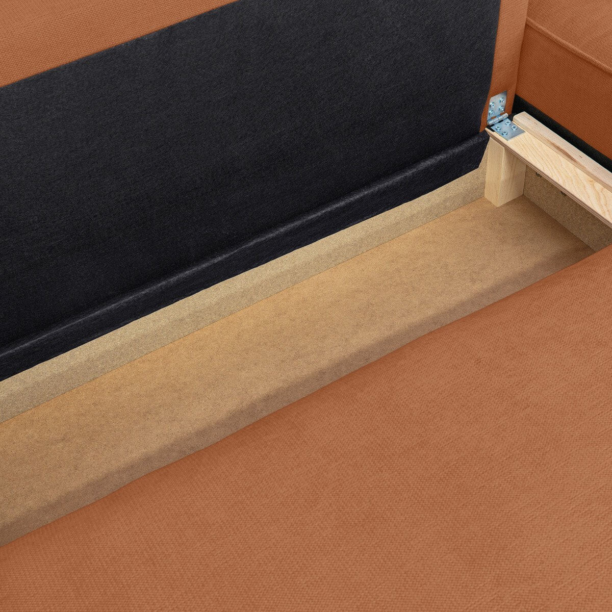 Canapé d'angle convertible 4 places en tissu chenille - LIVIA