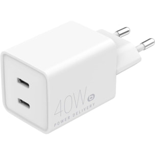 Chargeur ESSENTIELB 40W PowerDelivery 2 USB-C - Blanc