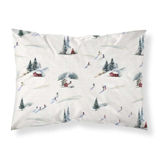 Taie d'oreiller Winter Ski