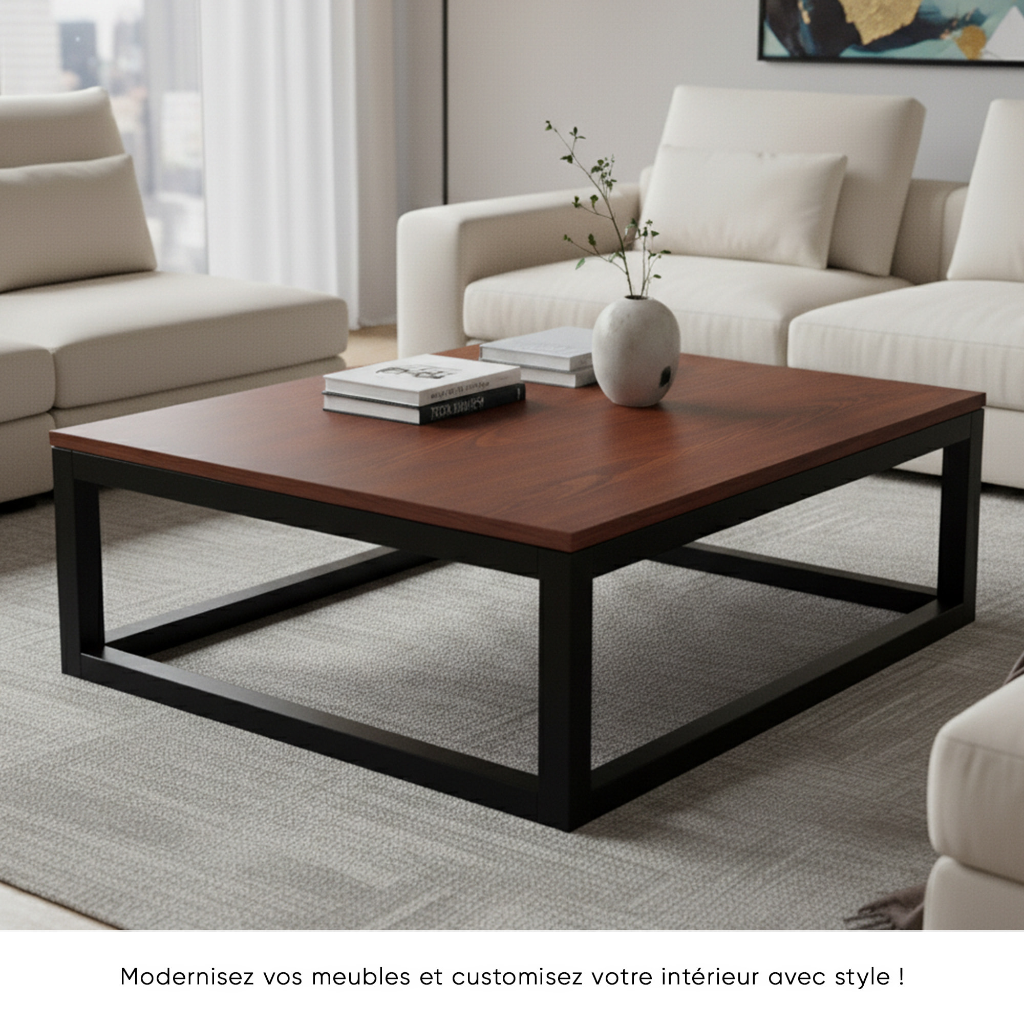 Rouleau adhésif bois noyer foncé au mètre - Autocollants Revêtement Adhésif Cuisine Meubles Salle de bain