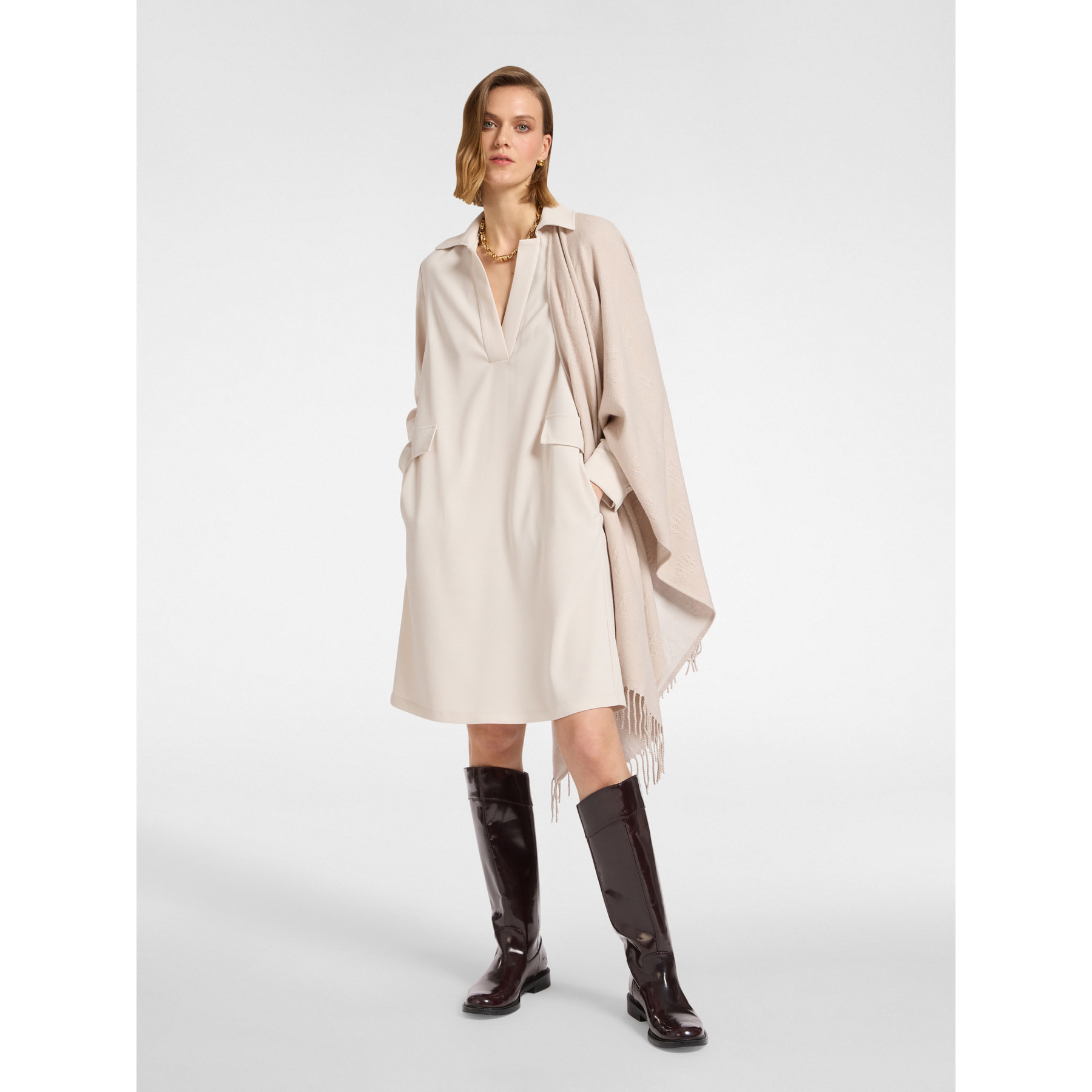 Elena Mirò - Abito in cady stretch - Bianco