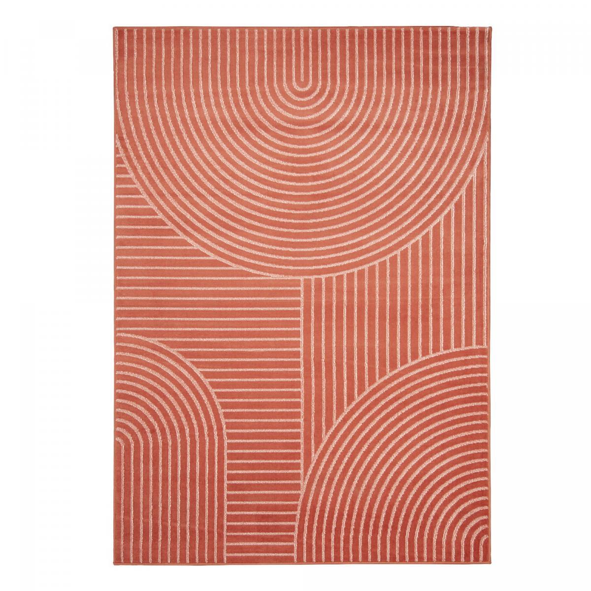 Tapis salon et chambre tissé motif géométrique SUDU