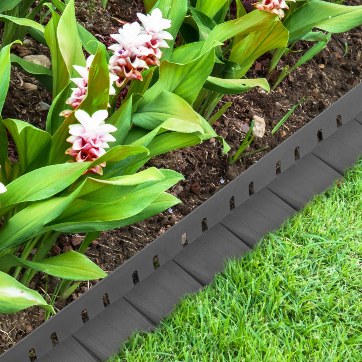 Bordurettes pour parterre stop herbe - lot de 10