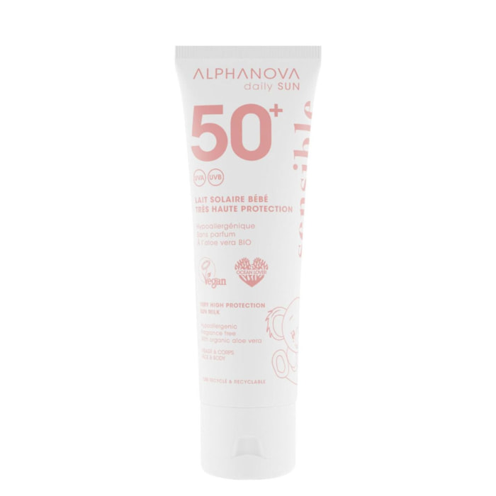 Sensible - Lait Solaire Bébé SPF 50+ 50 ml