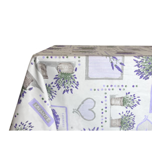 Tovaglia Cucina In 100% Cotone Made In Italy Disegno Provenza 140x140