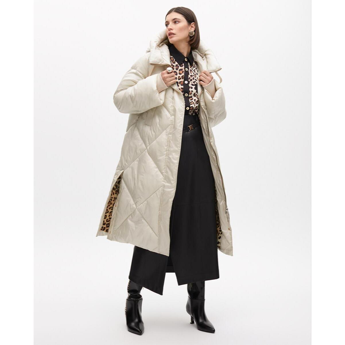 Anorak in piuma con cappuccio