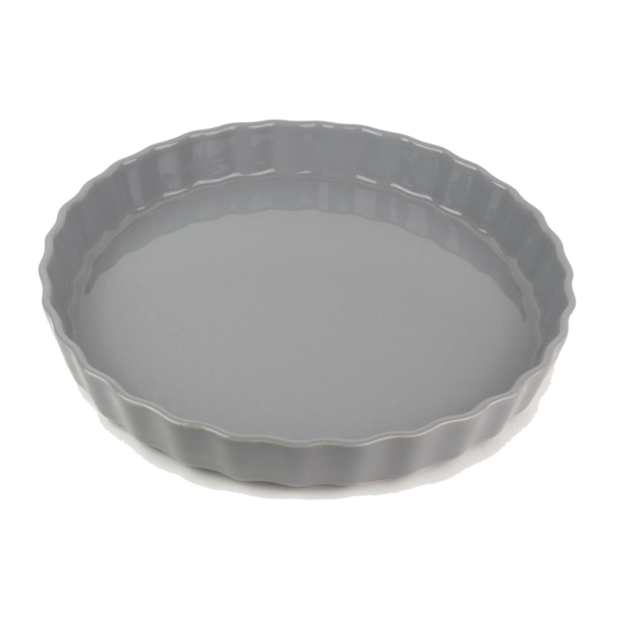 Moule à tarte festonné gris argent 30 cm Délices