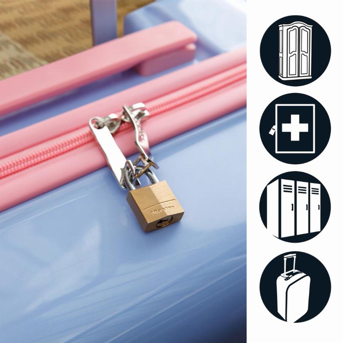 Cadenas en laiton massif MASTERLOCK 30 mm - Lot de 4 - 130EURQNOP